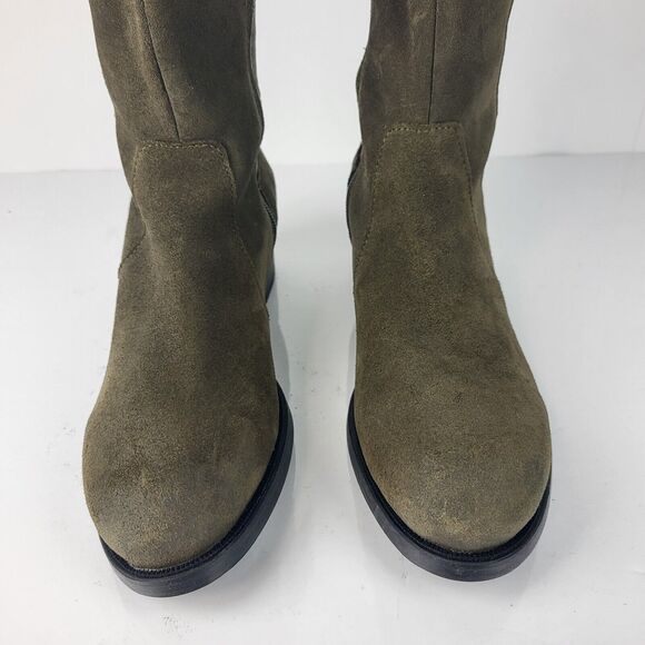 Over the knee waterproof Suede stretch Boots - Picture 7 of 16